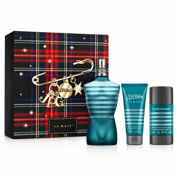 JEAN PAUL GAULTIER LE MALE SET  3PC 4.2 OZ EDT