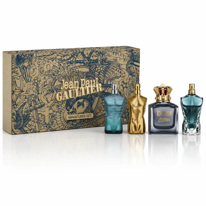 JEAN PAUL GAULTIER MINI MEN 4PC  7ML EDT/EDP